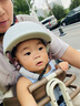 奧塞奇c19米白公路自行車(chē)前置兒童座椅山地車(chē)專(zhuān)用寶寶座椅前置配安全帶 曬單實(shí)拍圖
