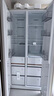 東芝（TOSHIBA）573對開(kāi)雙開(kāi)門(mén)60cm超薄高容零嵌入式半自動(dòng)制冰一級能效節能省電無(wú)霜三代人家用保鮮電冰箱 GR-RS573WI-PG1 玉芷紗 曬單實(shí)拍圖