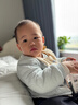 婧麒（JOYNCLEON）寶寶夾棉外套兒童保暖秋冬上衣嬰幼兒保暖棉衣內膽棉服秋裝 藍色 100 曬單實(shí)拍圖