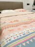 羅萊兒童印第安旅行女孩A類(lèi)全棉磨毛四件套秋冬床上雙人1.5米床200*230 曬單實(shí)拍圖