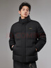 卡賓（CABBEEN）【九宮格花型通道布】羽絨服男肌理壓花肌理面料冬季立領(lǐng)面包服 煤黑色01 2XL /185/54 曬單實(shí)拍圖