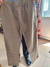 澤荃（zequan）新款闊腿褲男士多口袋工裝褲秋冬大碼直筒休閑褲男裝戶(hù)外寬松長(cháng)褲 B2012淺灰色 4XL 【適合體重200-220斤】 曬單實(shí)拍圖