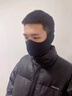 男士騎行面罩冬季保暖耳套女加絨加厚戶(hù)外防風(fēng)騎車(chē)護耳口罩二合一 黑色-男款【加大護耳】 曬單實(shí)拍圖