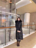 皮爾卡丹（pierre cardin）大毛領(lǐng)羽絨服女中長(cháng)款過(guò)膝2025新款冬裝時(shí)尚洋氣加厚外套 黑色配棕黃色毛領(lǐng) 2XL 135-150斤 曬單實(shí)拍圖