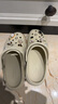 CROCS卡駱馳厚底云朵洞洞鞋|206750 骨白色-2Y2 36/37(230mm) 曬單實(shí)拍圖