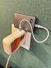 羅普仕充電寶可拆卸自帶線(xiàn)帶支架快充大容量五合一磁吸充電寶帶3C 米橙色外接電池+AC插頭 20000mAh 曬單實(shí)拍圖