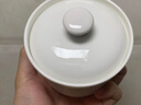 斯凱綈（Sky Top）碗帶蓋燉盅陶瓷骨瓷隔水湯盅蒸蛋羹燕窩盅家用單人純白250ml兩件 曬單實(shí)拍圖