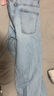 優(yōu)衣庫女裝直筒牛仔褲/中腰水洗產(chǎn)品休閑褲子479004 482279 479004/63天藍色 28 /160/70A 曬單實(shí)拍圖