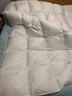 Lady Laura富安娜進(jìn)口95白鵝絨羽絨被靜音加厚冬被防鉆絨陪嫁被子鵝絨被芯 平格款白色【全棉抗菌+防鉆絨】 200cm*230cm【春秋被充絨1000g】 曬單實(shí)拍圖
