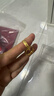 老廟黃金耳環(huán)批花C形耳釘耳圈送女友送給媽媽生日禮物 曬單實(shí)拍圖