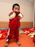 巴拉巴拉童裝兒童套裝男童女童長(cháng)袖春裝2025寶寶撞色針織學(xué)院兩件套拜年服 新年紅60606 100 曬單實(shí)拍圖
