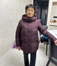 唐致老年羽絨服女冬季新款60歲70媽媽裝大碼老人奶奶太太冬裝加厚外套 紫色 2XL 【建議106-120斤】 曬單實(shí)拍圖