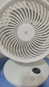 桌面小風(fēng)扇靜音空氣循環(huán)USB可充電臺式家用辦公室學(xué)生宿舍床頭大風(fēng)力便攜制冷電風(fēng)扇大扇面 白色-四檔風(fēng)力調節+插電款 曬單實(shí)拍圖