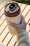 JIEXG燒水杯電熱水杯 小型便攜式燒水壺旅行加熱水杯電熱水壺車(chē)載戶(hù)外燒水壺家用保溫加熱杯 0.5L 【升級實(shí)時(shí)溫度】316內膽+USB雙插口 曬單實(shí)拍圖
