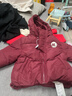 瑪米瑪卡男童冬季棉服潮流棉衣外套童裝 紅色 110 曬單實(shí)拍圖