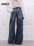 ONLY2025夏季新款寬松顯瘦顯高闊腿褲長(cháng)褲牛仔褲女|125232055 J33350水洗牛仔藍 L L褲長(cháng)減短 曬單實(shí)拍圖