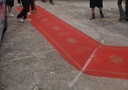 酷依寶結婚紅地毯10米一次性結婚用婚禮婚慶場(chǎng)景布置喜字紅色樓梯客廳厚 曬單實(shí)拍圖