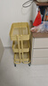 宜家（IKEA）拉斯克家居小推車(chē)三層置物架移動(dòng)茶水桌客廳咖啡桌廚房?jì)ξ锸占{架 【升級款】米色黃色大號 35*45*77cm 曬單實(shí)拍圖