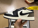耐克NIKE 籃球鞋女子AJ低幫AIR JORDAN 1運(yùn)動(dòng)鞋CZ0858-102白黑棕39 曬單實(shí)拍圖
