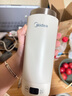 美的（Midea）便攜式電熱水杯 電熱水壺 保溫燒水杯 350ml迷你便攜式旅行出差 智能恒溫加熱杯 316L不銹鋼無(wú)異味 0.35L 【精準控溫】MK-DB35X22 曬單實(shí)拍圖