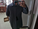 雅戈爾（YOUNGOR）大衣男士秋冬青年男大衣保暖內膽商務(wù)大衣 灰色VYSY01N122DFA L 175/96A 曬單實(shí)拍圖