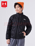 UNDER ARMOUR【商場同款】秋冬兒童輕薄羽絨服鴨絨居家保暖大童外套 黑色 150 曬單實(shí)拍圖