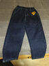 巴拉巴拉童裝兒童牛仔褲男童女童加絨褲子秋冬寬松哈倫褲 牛仔深藍88301 120 cm 曬單實(shí)拍圖