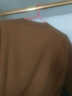 恒源祥不起球可機洗超細精紡羊毛衫男薄款高端羊毛打底絨衫春秋薄款毛衣 9029摩登咖 M 165 曬單實(shí)拍圖