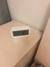 得力（deli）充電款電子智能鬧鐘背光大鬧鈴家用學(xué)生多功能溫濕度計大屏床頭鐘 開(kāi)學(xué)升學(xué)季必備 白 LE103A 曬單實(shí)拍圖