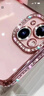 虎克船長(cháng) 適用蘋(píng)果15手機殼全包鏡頭膜iphone15promax保護套透明軟殼超薄防摔高級感女款輕奢水鉆高級感 蘋(píng)果15【玫瑰金-帶鏡頭膜】配鋼化膜 曬單實(shí)拍圖