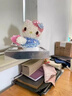 哈嘍keiti永生花哈嘍hellokitty凱蒂KT貓卡通玩具520情人節禮物 永生花kitty貓-站姿天使款-粉色 21*21* 曬單實(shí)拍圖