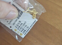 周六福（ZLF） 黃金耳飾女款少女心事系列足金蝴蝶結(jié)心型甜美耳環(huán) 計(jì)價(jià) 2.56g 曬單實(shí)拍圖