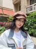 viney貝雷帽子女冬季英倫八角帽百搭顯臉小報童畫家包鴨舌帽新年禮物 咖色 均碼 曬單實拍圖