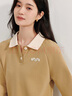 茵曼（INMAN）【商場同款】空氣層Polo領連衣裙2025春秋季女裝新款開叉長裙 紫檀咖 L 曬單實拍圖