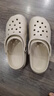 名創(chuàng  )優(yōu)品（MINISO）洞洞鞋女男夏季外穿沙灘涼鞋防滑厚底踩屎感包頭涼拖鞋骨白38-39 曬單實(shí)拍圖