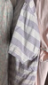 蕉內(nèi)（Bananain）王一博同款305H純棉睡衣男女士100%棉情侶家居服短袖短褲套裝夏季 【短褲款條紋】粉紫橫條紋 M 曬單實拍圖