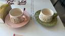 舍里復古美式陶瓷杯碟中古風(fēng)咖啡杯碟高顏值下午茶送新人禮盒裝伴手禮 對杯碟禮盒裝 杯碟套裝 曬單實(shí)拍圖