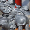 伯爾納石雕石頭青石大象擺件一對家用門(mén)口門(mén)前看門(mén)石材雕刻吸水象小石象 長(cháng)10寬5.5高8厘米鼻子向下一只 曬單實(shí)拍圖