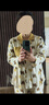 安之伴【巨柔軟】睡衣女春秋膚感棉長袖套裝女士家居服外穿 乳黃色 XL 曬單實拍圖