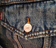 Levi's李維斯冬季女士復(fù)古巴恩風翻領(lǐng)水洗時尚潮流牛仔夾克外套 藍色 M 曬單實拍圖