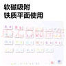 得力MF167啟蒙字母軟磁貼 白板家用軟白板軟磁片吸鐵石磁力貼橡膠磁鐵貼片黑板磁性253*238*2.7mm 曬單實(shí)拍圖
