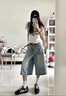 Khwfjas一線(xiàn)品牌復古藍牛仔褲女2025夏季寬松顯瘦百搭高腰直筒褲高端 藍色 （禮盒包裝） L (體重:110-119斤) 曬單實(shí)拍圖
