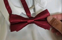 羅蒙領(lǐng)結(jié)男士宴會(huì)婚禮新郎時(shí)尚正裝襯衫蝴蝶結(jié) 條紋領(lǐng)結(jié)  酒紅 曬單實(shí)拍圖