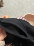 半高領(lǐng)打底衫女莫代爾內搭肌理感長(cháng)袖T恤女裝春秋冬修身顯瘦上衣 黑色單件裝 XL 建議110-125斤 曬單實(shí)拍圖