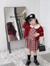G.DUCKKIDS小黃鴨童裝女童套裝春秋季兒童衣服寶寶連衣裙秋裝女孩開(kāi)衫兩件套 紅色毛衣外套 80 尺碼9-12月(建議寶寶75-85cm) 曬單實(shí)拍圖