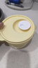 特百惠（Tupperware）微波460ml可加熱水晶湯碗水果碗 學(xué)生上班族便攜飯盒單個(gè)裝奶黃色 曬單實(shí)拍圖