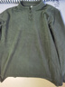 羅蒙（ROMON）立領(lǐng)長(cháng)袖t恤男士春秋冬季中國風(fēng)亨利領(lǐng)polo衫盤(pán)扣內搭德絨打底衫 8806綠色 2XL 曬單實(shí)拍圖