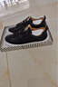 大東休閑鞋男鞋2025春秋季新款平底松緊帶簡(jiǎn)約小白鞋Q0203 黑色  42  曬單實(shí)拍圖
