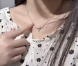 中國黃金（CHINA GOLD）足銀藍桉遇鳥(niǎo)項鏈女毛衣鏈輕奢高級感送生日禮物中秋節禮物送女友 足銀-藍桉遇鳥(niǎo)項鏈【品牌禮盒】 曬單實(shí)拍圖