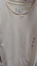 無(wú)印良品（MUJI）女式 雙羅紋編織 圓領(lǐng)長(cháng)袖T恤 上衣打底衫女裝25年秋季 淺黃色 S (155/80A) 曬單實(shí)拍圖